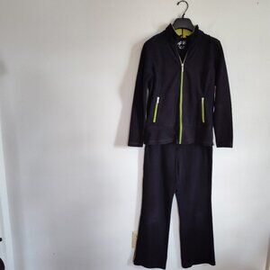 Ladies SZ PS Style & Co Sport Black Warm-Up Set